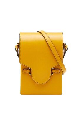 Gucci Horsebit Shoulder Bag Yellow Leather